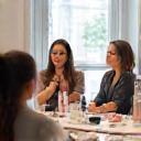 Group learning at a beauty product workshop